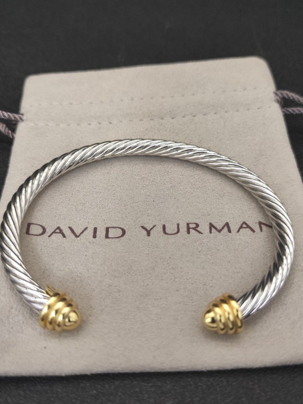 ♕David Yurman Gold Round Bracelet